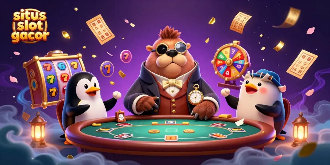 Experience the excitement of situs slot gacor with our jolly walrus, sophisticated dealer, and a bluffing pufferfish.