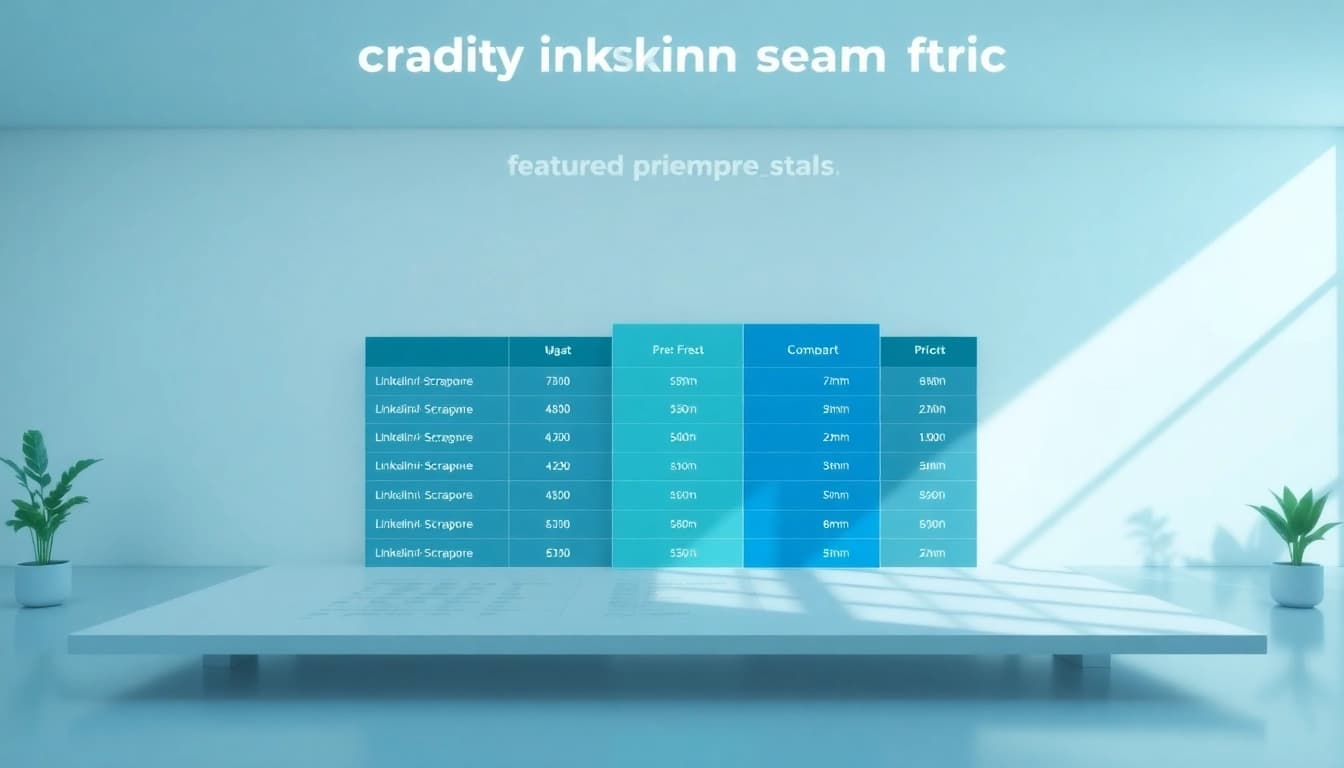 Compare linkedin scraper pricing with detailed infographic showcasing various plans and features.
