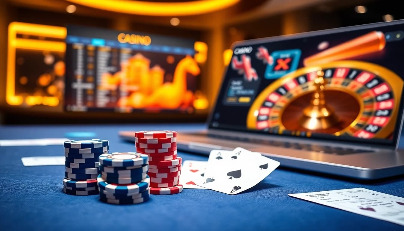 Casino en ligne France fiable présentant des jeux virtuels luxueux et des actions de pari.