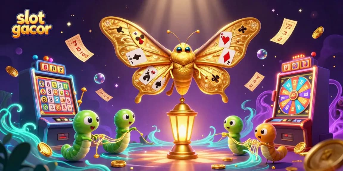 Experience thrilling slot gacor gameplay with dynamic slot machine elements and vibrant casino scenes.