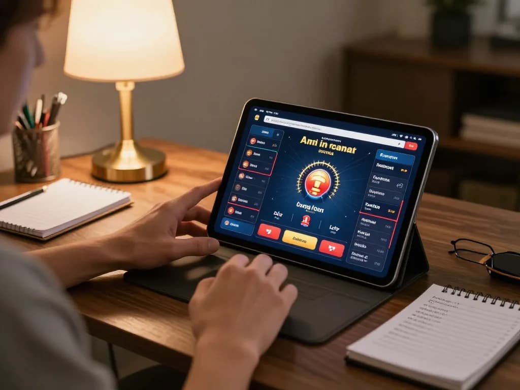 Engaging online gambling session highlighting casino non aams legali on tablet