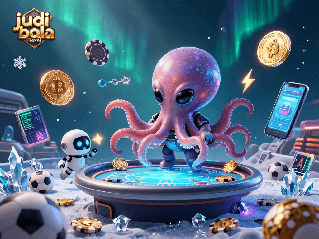 Engage in thrilling judi bola resmi action with vibrant characters showcasing dynamic sports betting elements.