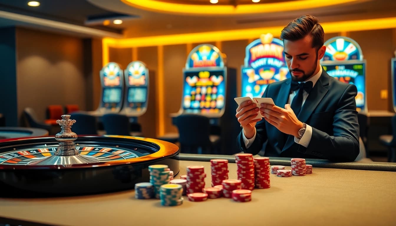 Experience the thrill of winning at XX88, where vibrant slot machines and poker chips create excitement.