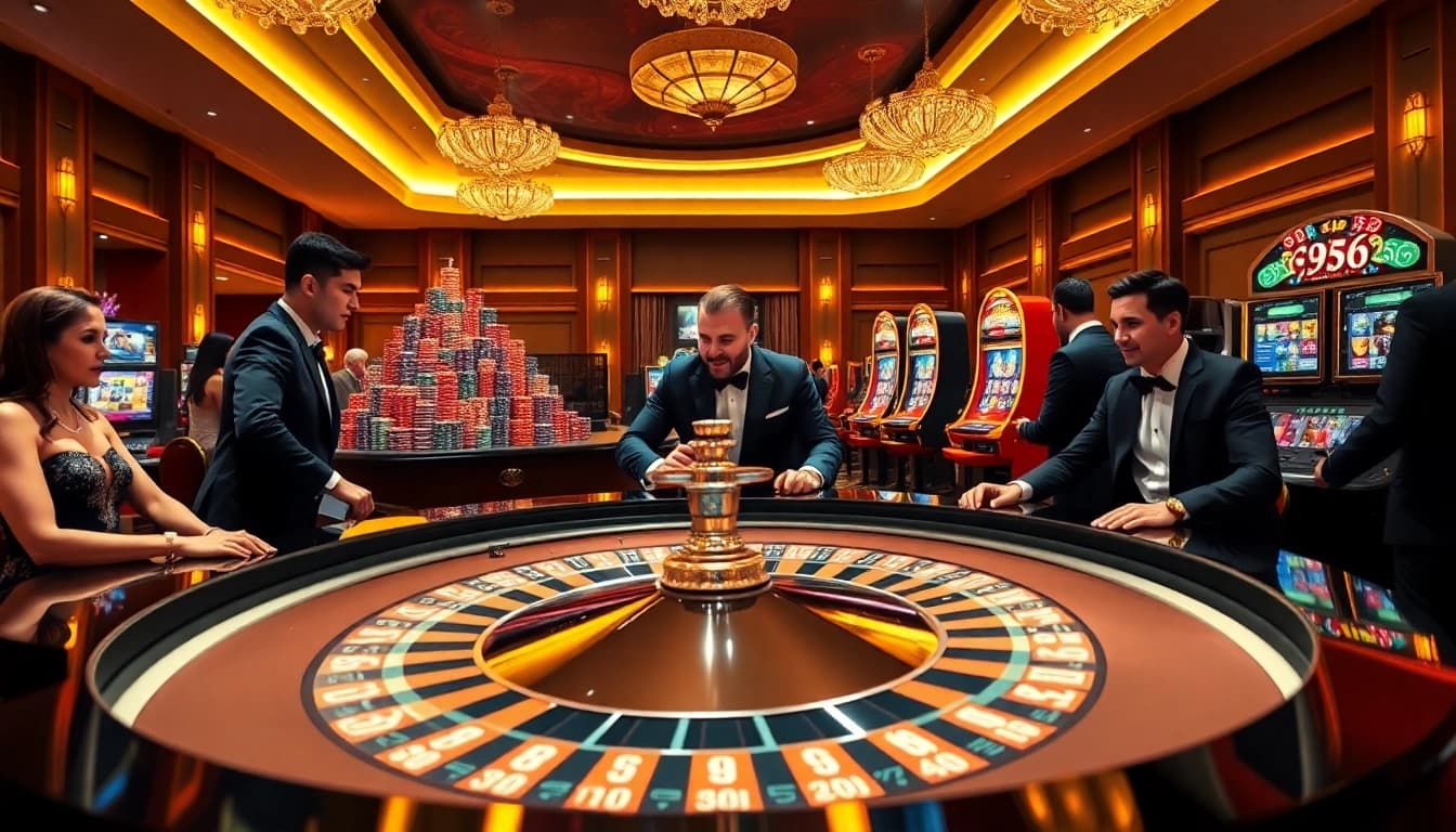 Experience the thrill of gaming at https://ww88.cards/ with a captivating roulette table scene.