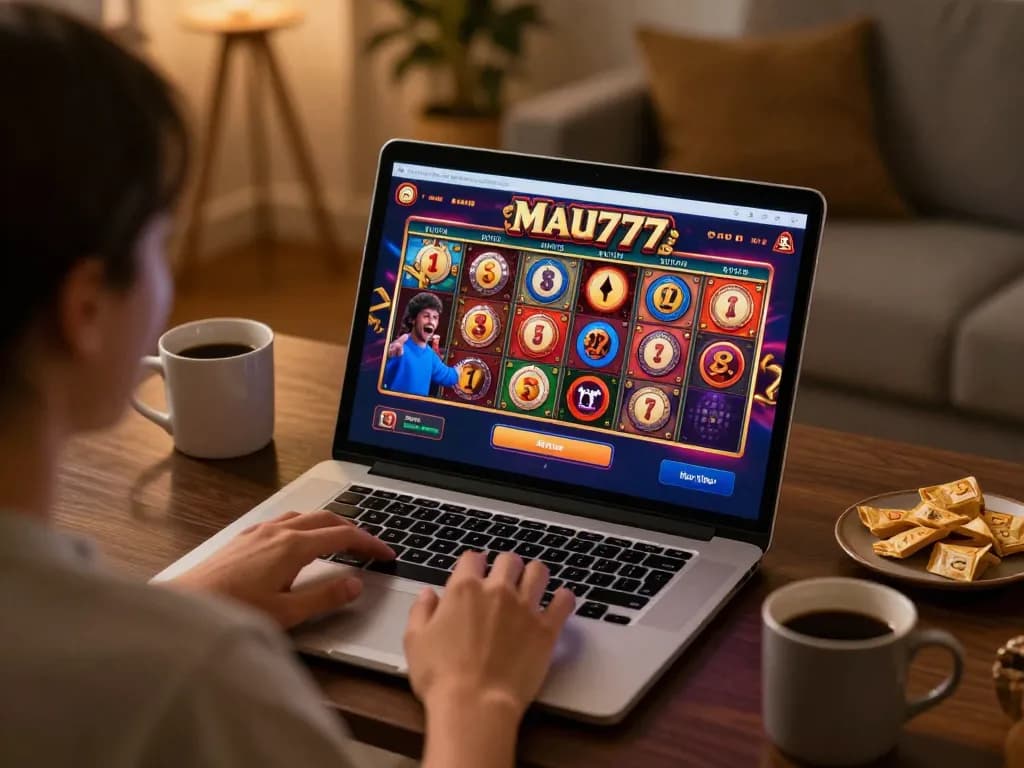 Join the excitement at mau777 login with vibrant online slots in a cozy setting