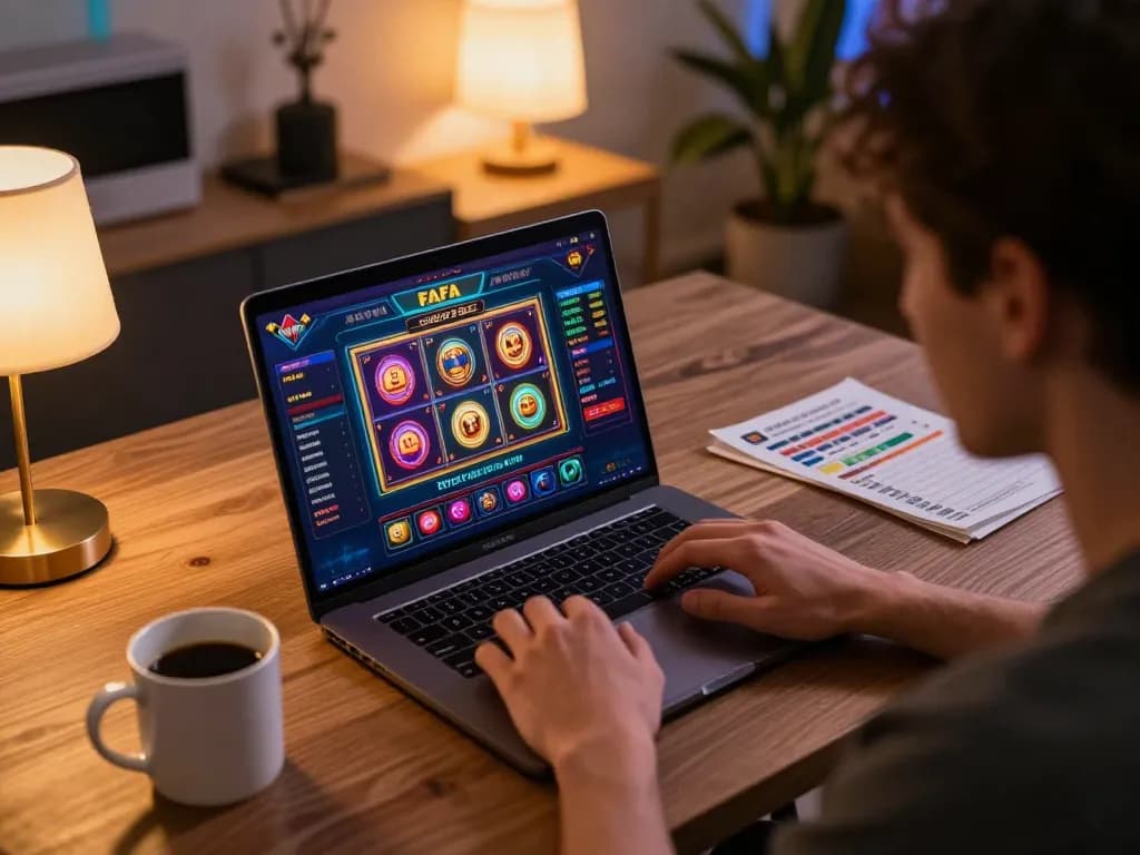 Engaging online gaming scene showcasing FAFA 828 casino interface with vibrant slot games.