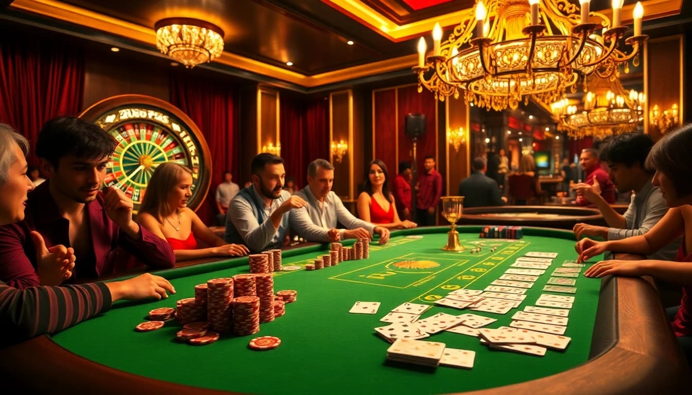 Le poker à enjeux élevés avec des jetons vibrants symbolise le casino en ligne France fiable.