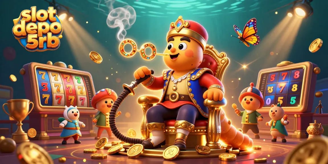Engaging gameplay at slot depo 5rb with vibrant symbols and rich casino elements.