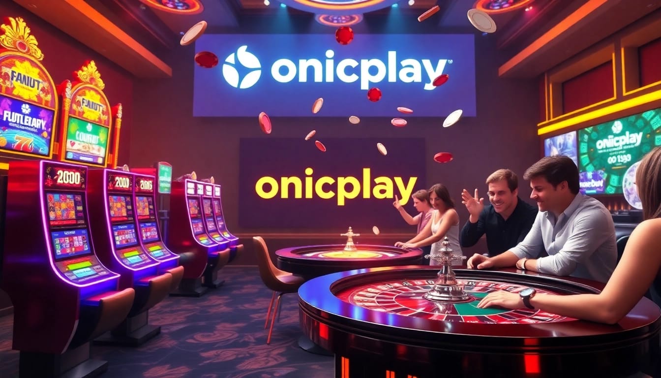 Experience the excitement of onicplay's online casino with vibrant slot machines and thrilling gameplay.
