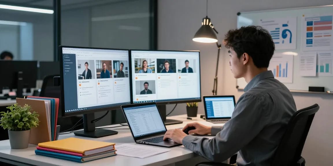 Analyze and detect AI images in an advanced content moderation workspace.