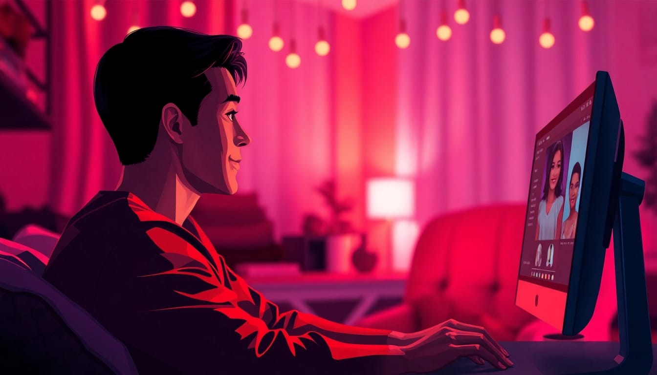 Engaging user experience with sex chat AI through a lifelike digital character interaction.