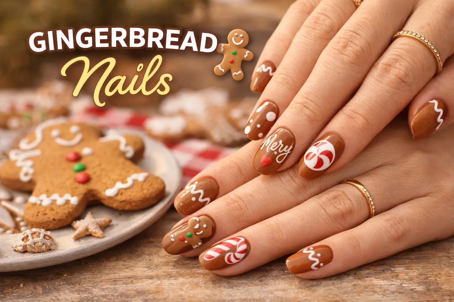 gingerbread nails