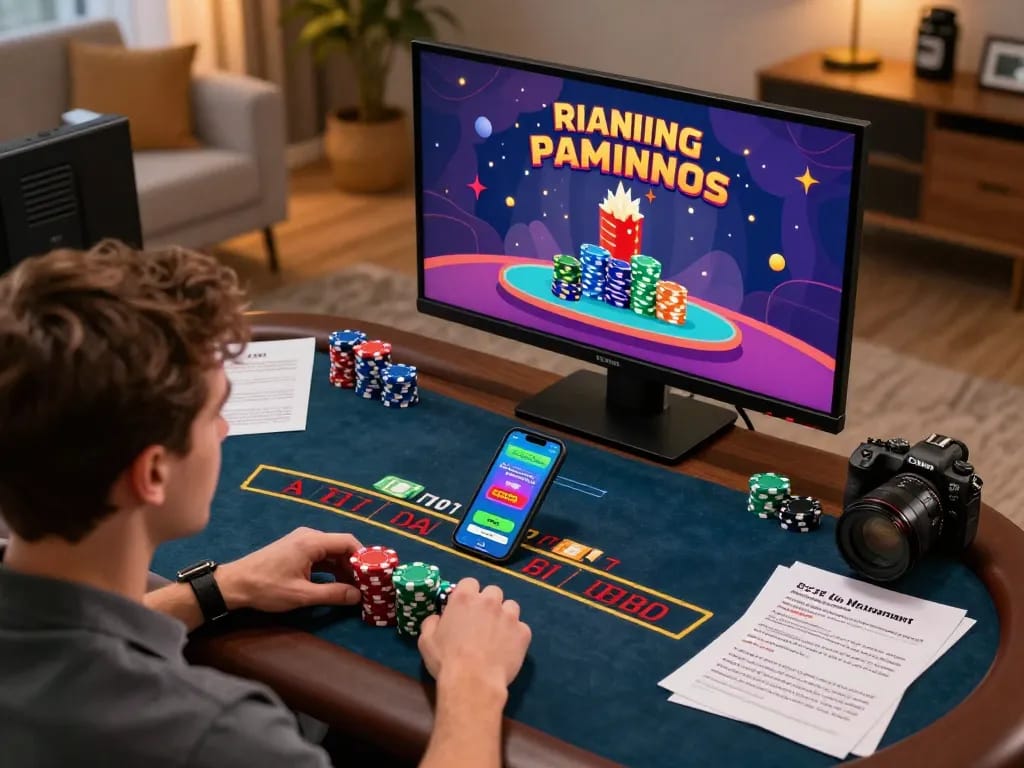 Player engaged in online casino gaming at NHÀ CÁI CM88, focused on live dealer blackjack.