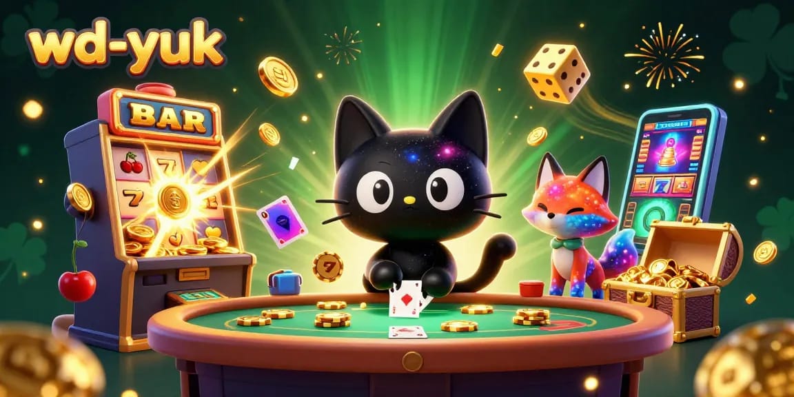 Experience the fun of wd-yuk's cosmic casino with captivating characters and thrilling game elements!