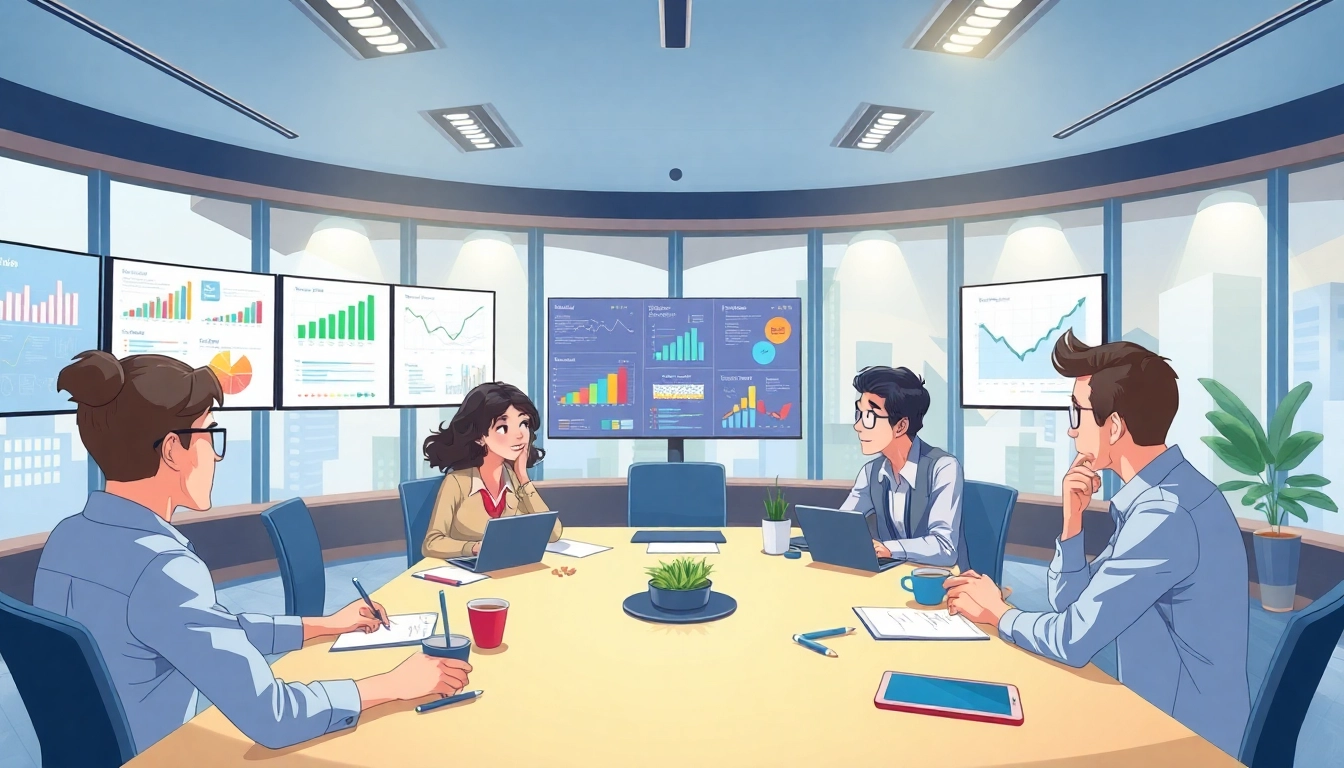 Erkläranimation illustrating animated characters collaborating in an office setting.