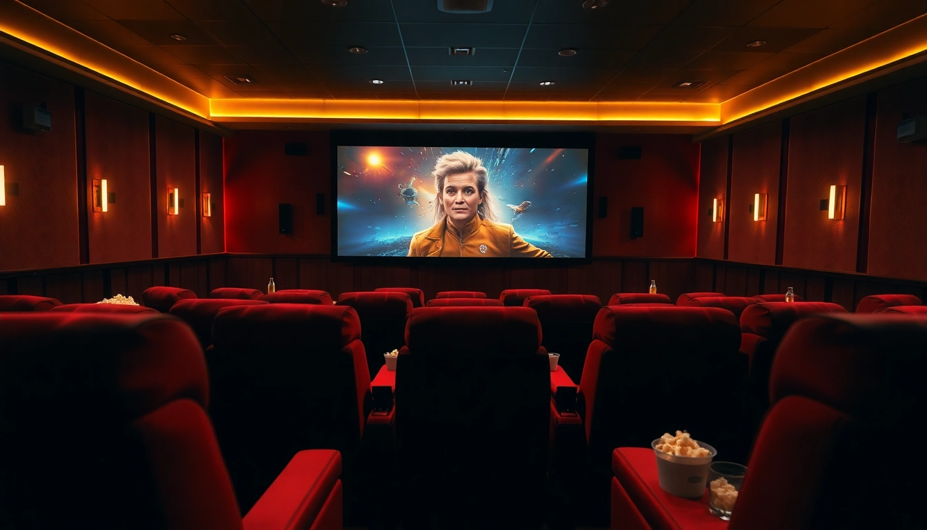 ดูหนังใหม่ชนโรง ในห้องฉายภาพยนตร์ที่มีบรรยากาศอบอุ่นและนั่งสบาย
