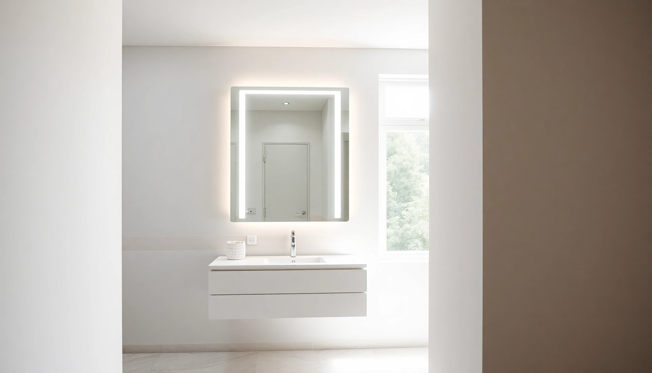 Illuminate your space with a stylish led bathroom mirror cabinet featuring integrated lighting.