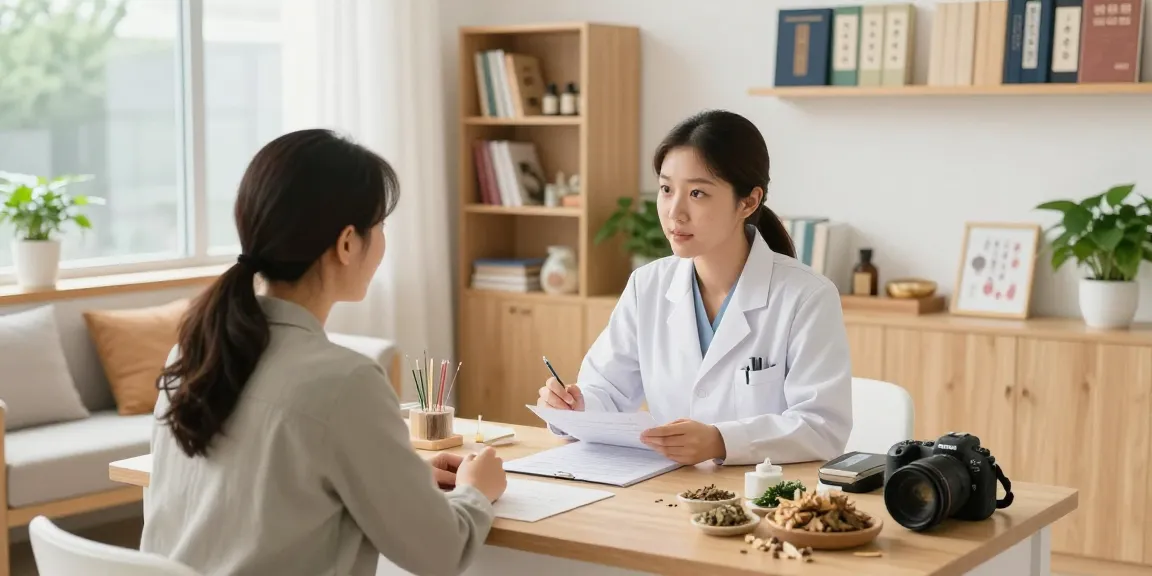 Consultation at 수원한의원 focusing on personalized herbal medicine and holistic healing.