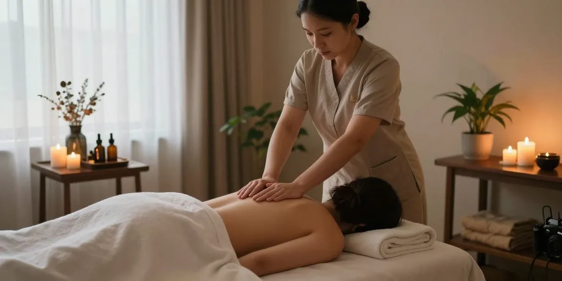 Relaxing Swedish massage experience with soothing atmosphere and gentle therapist