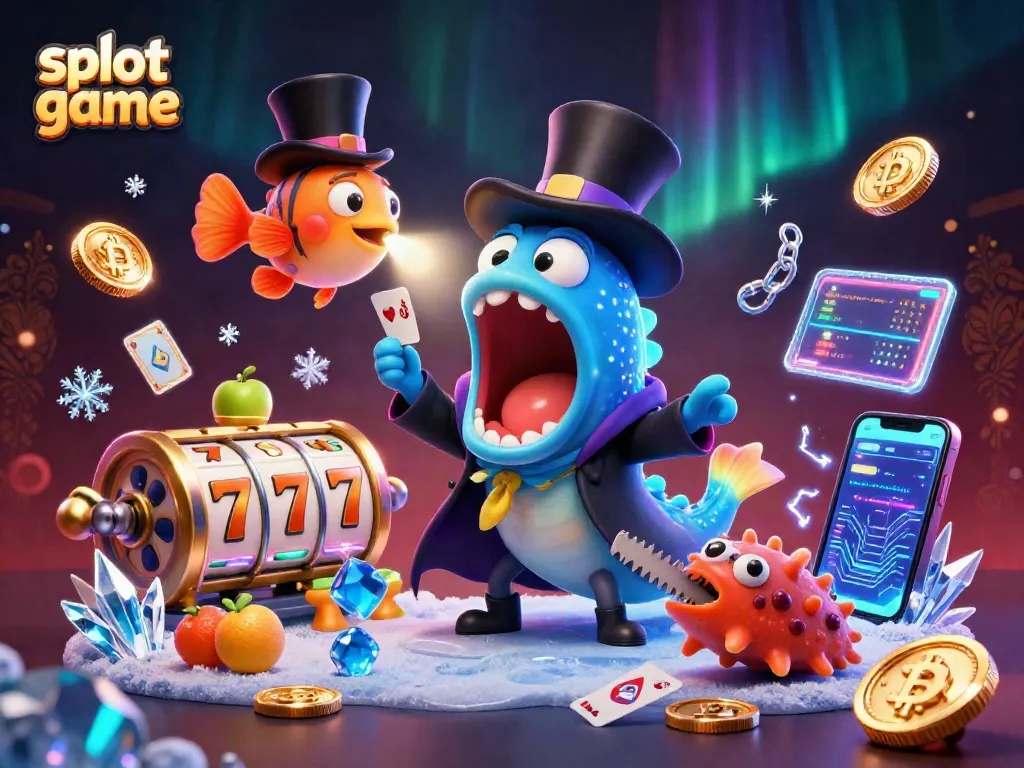 Experience the excitement of a slot game with captivating characters and vibrant casino elements in action.