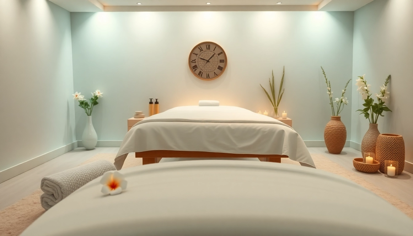 출장마사지 service in a serene massage space with calming ambiance.