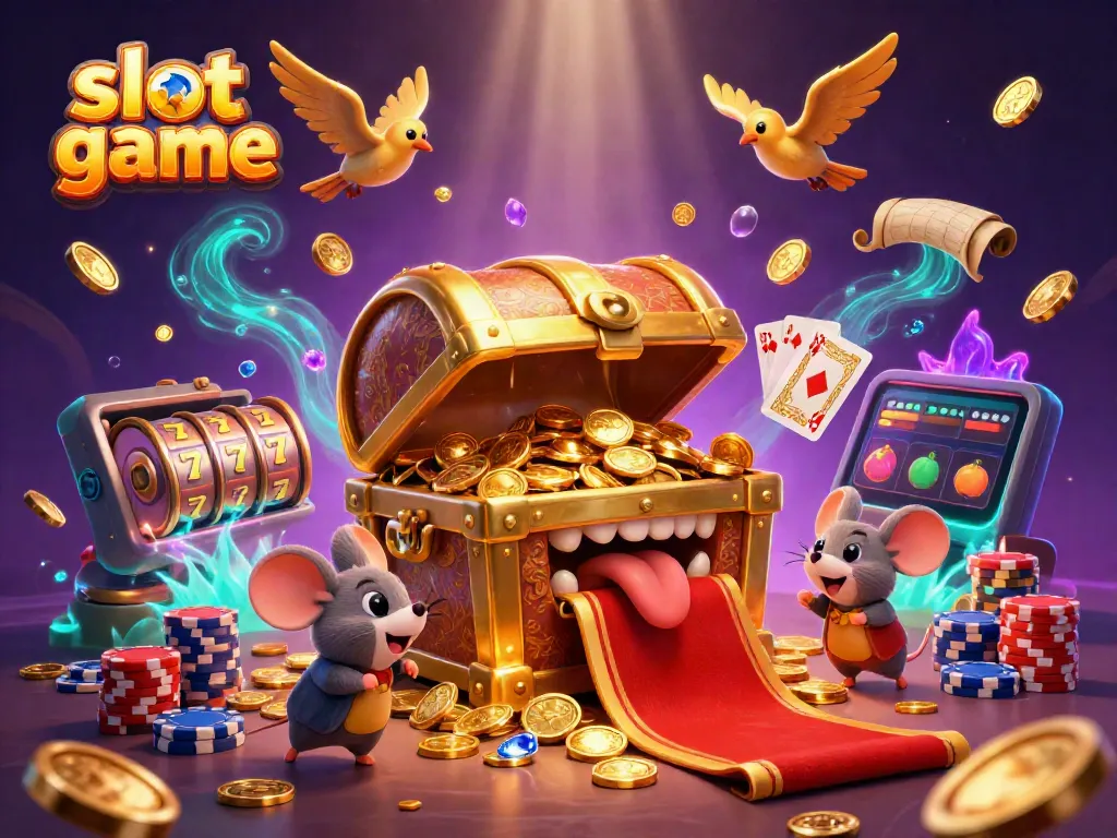 Experience the excitement of slot game action with vibrant symbols and winnings illustrated in stunning detail.