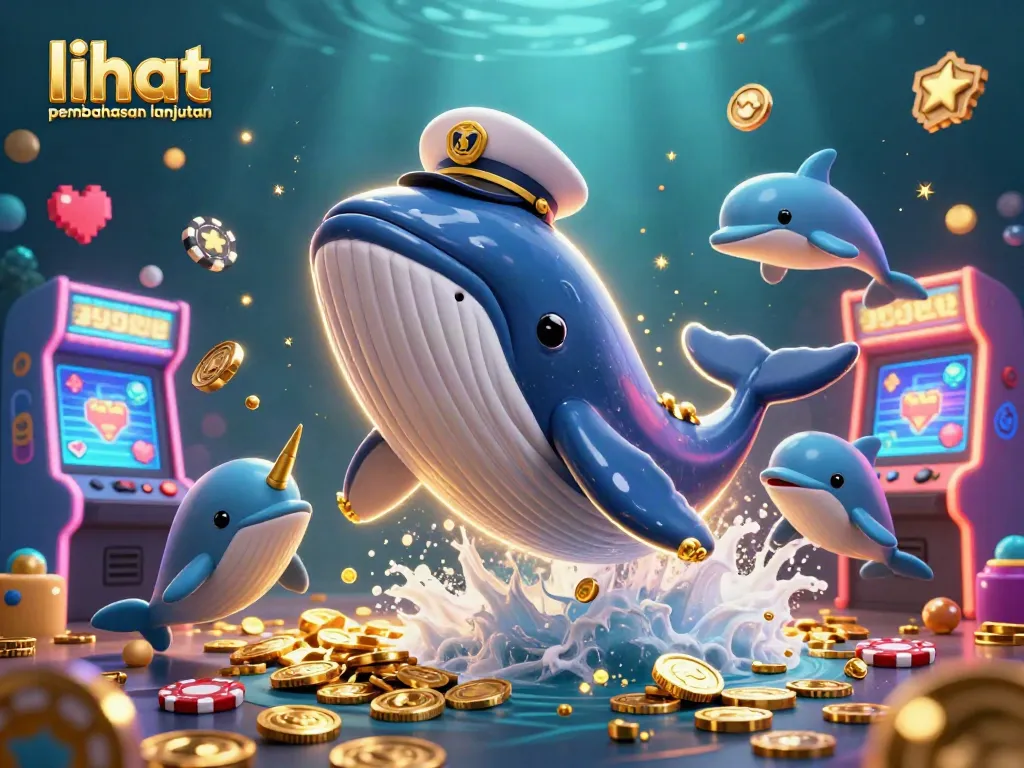 lihat pembahasan lanjutan dalam ilustrasi kasino 3D dengan ikan paus dan simbol permainan