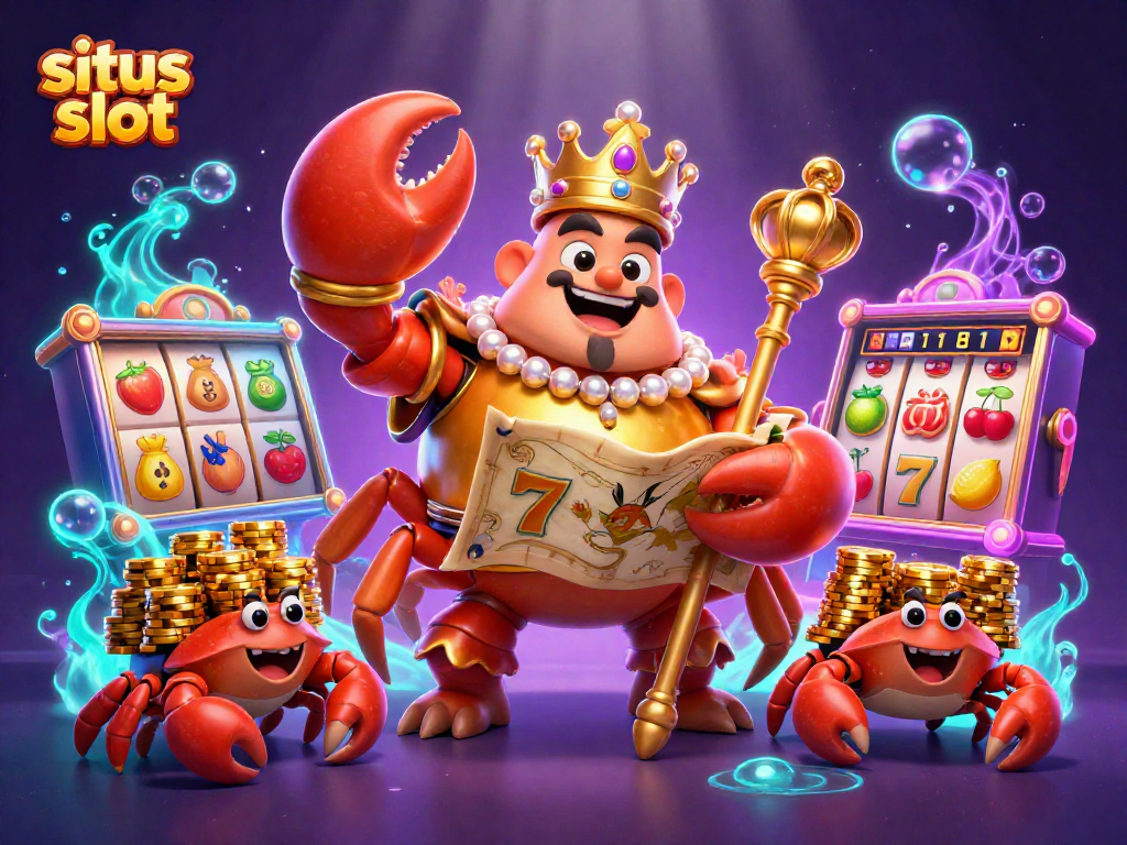 Raih kemenangan dalam situs slot dengan krustasea emas dan simbol keberuntungan yang menarik.