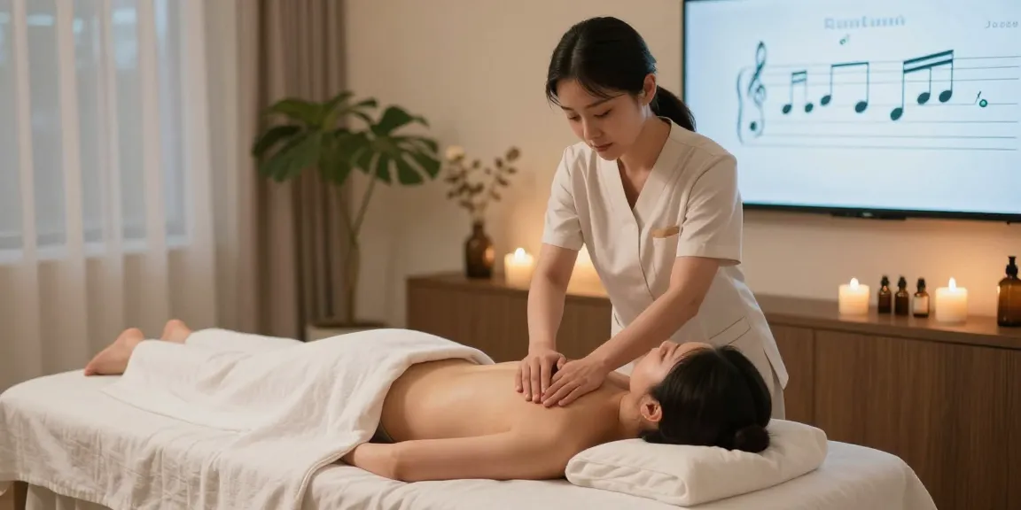 Relaxing 창원마사지 session with skilled therapist in serene spa environment