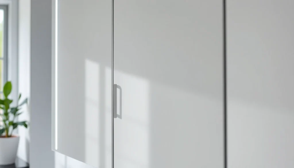 Präsentation des sonni Spiegelschrank mit stilvollem Design und integrierter Beleuchtung.