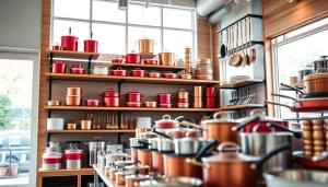 Shop for high-quality cookware shop Auckland with colorful displays and modern designs.