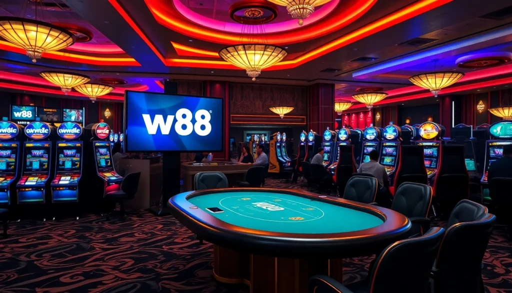 Experience the thrilling w88 link with vibrant casino elements and action-packed gaming.