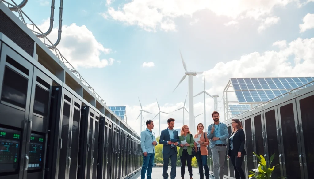 Best cloud mining facility showcasing renewable energy innovations and teamwork.