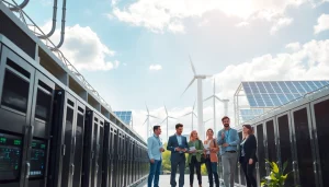 Best cloud mining facility showcasing renewable energy innovations and teamwork.