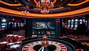 Experience the thrilling online gaming atmosphere at F168 with vibrant casino elements and live action.