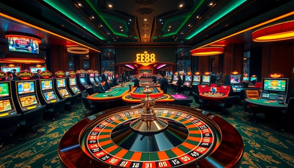 Bet at EE88 for thrilling casino gaming experiences with vibrant roulette tables and exciting action.