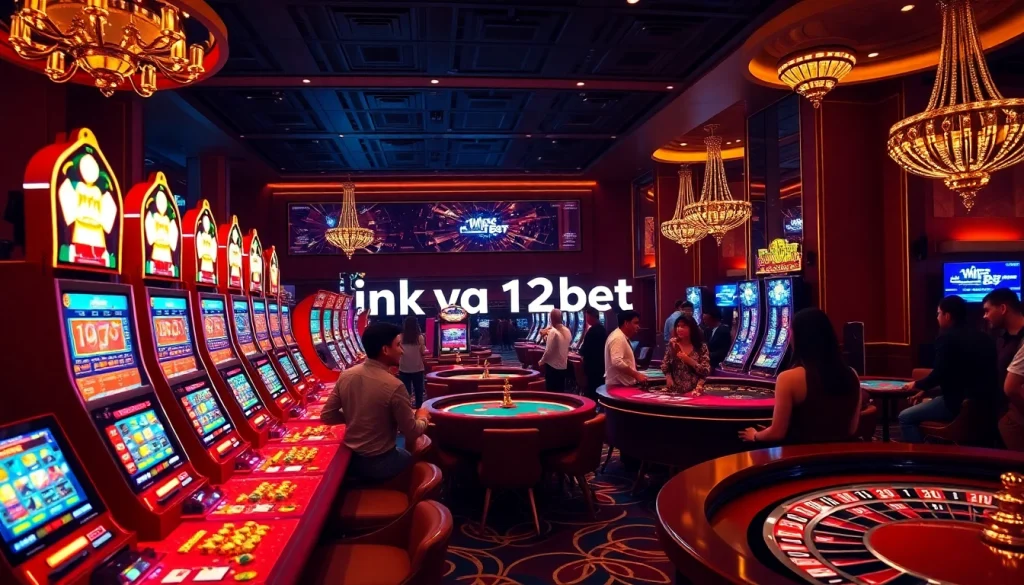 Experience thrilling gameplay with ink vao 12bet at a vibrant casino table.