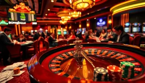Bongdalu live betting interface showcasing thrilling casino action with players eagerly engaging.