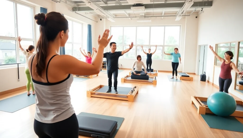台東区（東京）での参加型のピラティスクラス。温かみのあるスタジオの雰囲気を体現しています。
