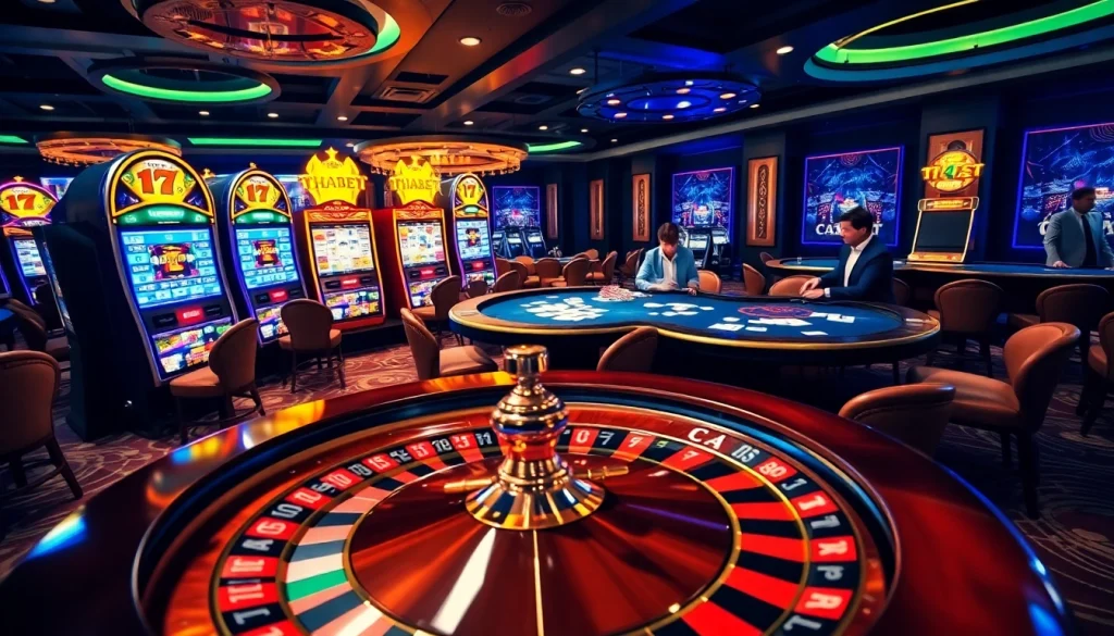 Experience the thrill of gambling at THABET with vibrant casino games.