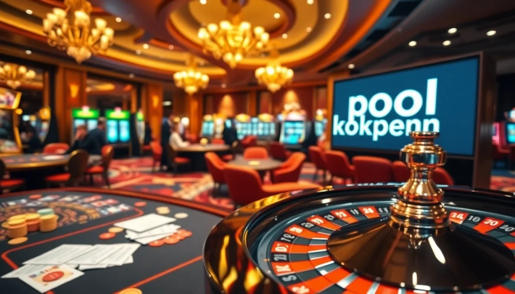 Engaging scene of casino ambiance showcasing excitement around pool rijbewijs kopen bets and activities.