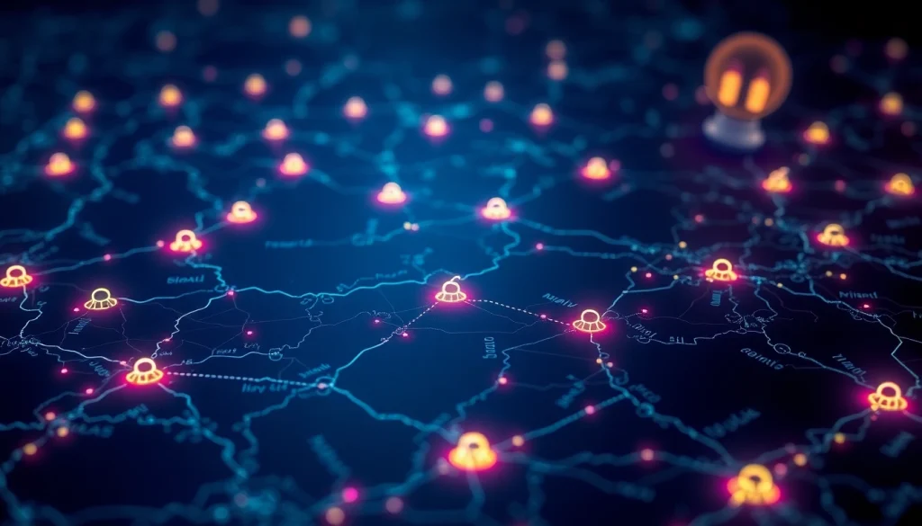 Explore the mysterious Hidden Wiki onion landscape showcasing .onion links and digital privacy.