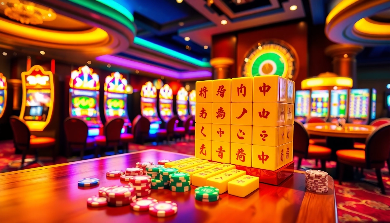 Berinteraksilah dengan demo Mahjong Slot sambil menikmati suasana kasino mewah yang penuh kegembiraan.